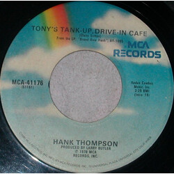 Hank Thompson Tony's Tank Up Drive-In Cafe USED VINYL 7INCH 45 RPM
