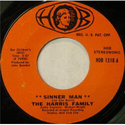 The Harris Family Sinner Man / Suffering Will Be Over After A While USED VINYL 7INCH 45 RPM