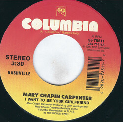 Mary Chapin Carpenter I Want To Be Your Girlfriend USED VINYL 7INCH 45 RPM