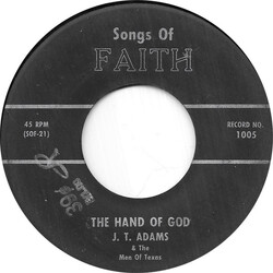 J.T. Adams And The Men Of Texas My God Is Real USED VINYL 7INCH 45 RPM
