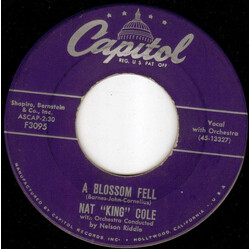 Nat King Cole A Blossom Fell USED VINYL 7INCH 45 RPM