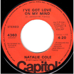 Natalie Cole I've Got Love On My Mind USED VINYL 7INCH 45 RPM