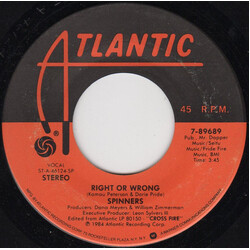 Spinners Right Or Wrong USED VINYL 7INCH 45 RPM