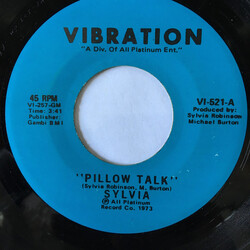 Sylvia Robinson Pillow Talk USED VINYL 7INCH 45 RPM