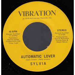 Sylvia Robinson Automatic Lover USED VINYL 7INCH 45 RPM
