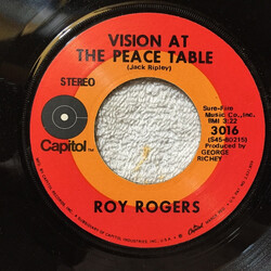 Roy Rogers (3) Vision At The Peace Table USED VINYL 7INCH 45 RPM