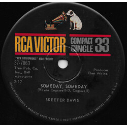 Skeeter Davis Someday, Someday USED VINYL 7INCH 33 S RPM