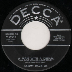 Sammy Davis Jr. A Man With A Dream USED VINYL 7INCH 45 RPM