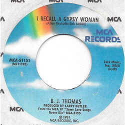 B.J. Thomas I Recall A Gypsy Woman USED VINYL 7INCH 45 RPM
