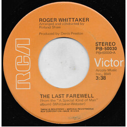 Roger Whittaker The Last Farewell USED VINYL 7INCH 45 RPM