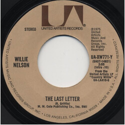 Willie Nelson The Last Letter / There Goes A Man USED VINYL 7INCH 45 RPM