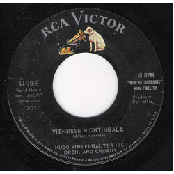 Hugo Winterhalter's Orchestra And Chorus Viennese Nightingale / I Believe In You USED VINYL 7INCH 45 RPM