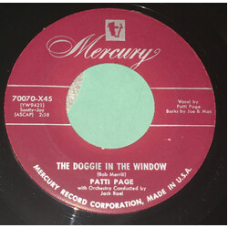 Patti Page The Doggie In The Window / My Jealous Eyes USED VINYL 7INCH 45 RPM