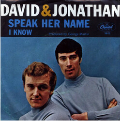 David & Jonathan Speak Her Name USED VINYL 7INCH 45 RPM