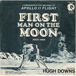 Hugh Downs First Man On The Moon July, 1969 USED VINYL 7INCH 45 RPM