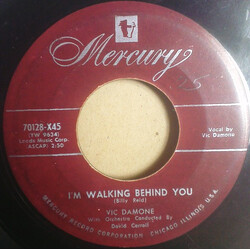 Vic Damone / David Carroll I'm Walking Behind You / April In Portugal USED VINYL 45 RPM 7INCH