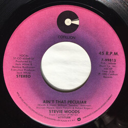 Stevie Woods Ain't That Peculiar / State Of Our Affair USED VINYL 7INCH 45 RPM