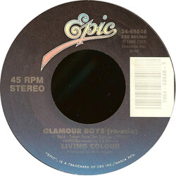 Living Colour Glamour Boys (Re-mix) USED VINYL 7INCH 45 RPM SINGLE STEREO