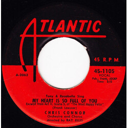 Chris Connor My Heart Is So Full Of You USED VINYL 7INCH 45 RPM
