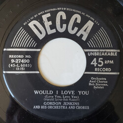 Gordon Jenkins And His Orchestra And Chorus Would I Love You (Love You, Love You) / I Love You Much Too Much USED VINYL 7INCH 45 RPM