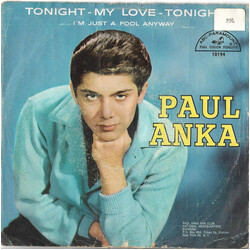 Paul Anka Tonight My Love, Tonight USED VINYL 45 RPM 7INCH