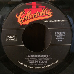 Bobby Bland / Latimore (2) Members Only / Bad Risk USED VINYL 7INCH 45 RPM
