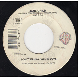 Jane Child Don't Wanna Fall In Love VINYL 7" USED