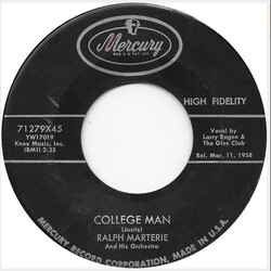 Ralph Marterie And His Orchestra College Man USED VINYL 7INCH 45 RPM
