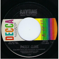 Patsy Cline Anytime / In Care Of The Blues USED VINYL 7INCH 45 RPM