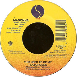 Madonna This Used To Be My Playground USED VINYL 7INCH 45 RPM