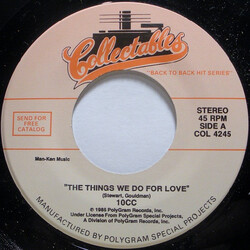 10cc / Bachman-Turner Overdrive The Things We Do For Love / Takin' Care Of Business USED VINYL 7INCH 45 RPM