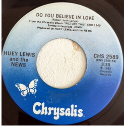 Huey Lewis & The News Do You Believe In Love USED VINYL 7INCH 45 RPM