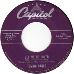 Tommy Sands Let Me Be Loved USED VINYL 7INCH 45 RPM