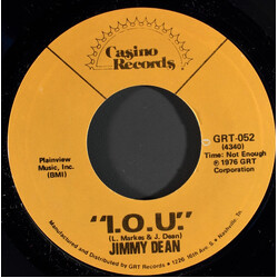 Jimmy Dean I.O.U. / Let's Pick Up The Pieces (And Start Over Again) USED VINYL 7INCH 45 RPM