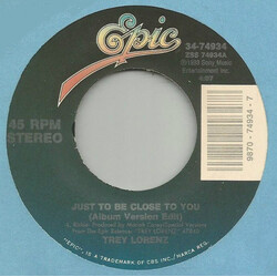 Trey Lorenz Just To Be Close To You USED VINYL 7INCH 45 RPM
