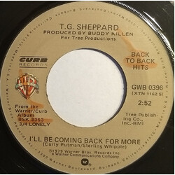 T.G. Sheppard Last Cheater's Waltz / I'll Be Coming Back For More USED VINYL 7INCH 45 RPM