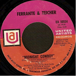 Ferrante & Teicher Midnight Cowboy / Rock-A-Bye Baby USED VINYL 7INCH 45 RPM