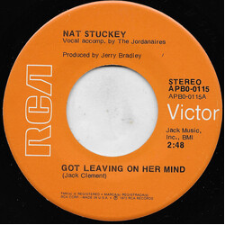 Nat Stuckey Got Leaving On Her Mind USED VINYL 7INCH 45 RPM