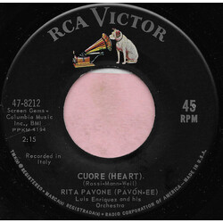 Rita Pavone Cuore = Heart USED VINYL 7INCH 45 RPM