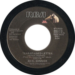 Jo-El Sonnier Tear-Stained Letter / Say You Love Me USED VINYL 7INCH 45 RPM SINGLE STEREO