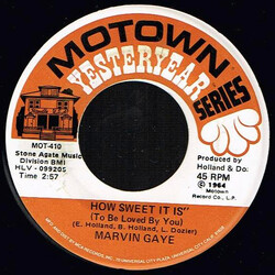 Marvin Gaye How Sweet It Is (To Be Loved By You) / I'll Be Doggone USED VINYL 7INCH 45 RPM
