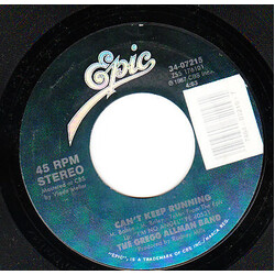 The Gregg Allman Band Can't Keep Running / Anything Goes USED VINYL 7INCH 45 RPM