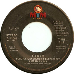 Schuyler, Knobloch & Overstreet American Me USED VINYL 7INCH 45 RPM