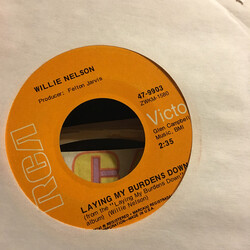 Willie Nelson Laying My Burdens Down USED VINYL 7INCH 45 RPM