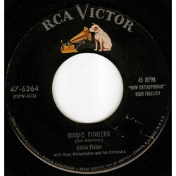 Eddie Fisher Magic Fingers / I Wanna Go Where You Go, Do What You Do (Then I'll Be Happy) USED VINYL 7INCH 45 RPM