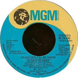 Gloria Gaynor Reach Out, I'll Be There VINYL 7" USED