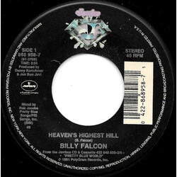 Billy Falcon Heaven's Highest Hill USED VINYL 7INCH 45 RPM