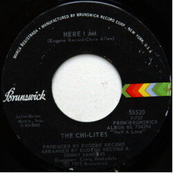 The Chi-Lites Here I Am / It's Time For Love USED VINYL 7INCH 45 RPM