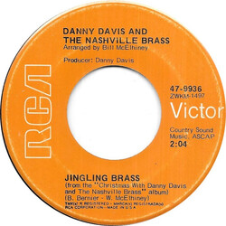 Danny Davis & The Nashville Brass Jingling Brass / Silent Night USED VINYL 7INCH 45 RPM
