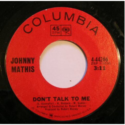Johnny Mathis Don't Talk To Me / Misty Roses USED VINYL 7INCH